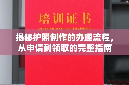 宿松揭秘护照制作的办理流程，从申请到领取的完整指南